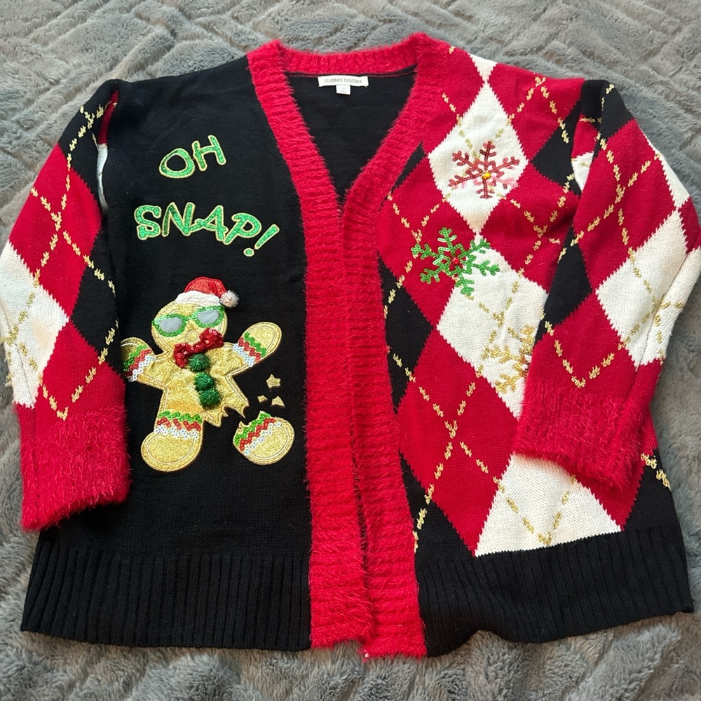 Celebrate together Christmas cardigan